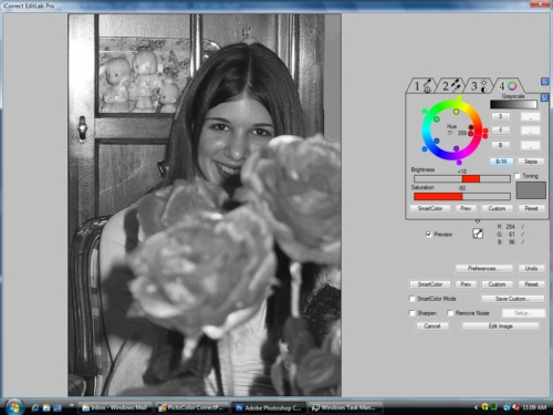 iCorrect EditLab Pro - OneClick Black and White Conversion